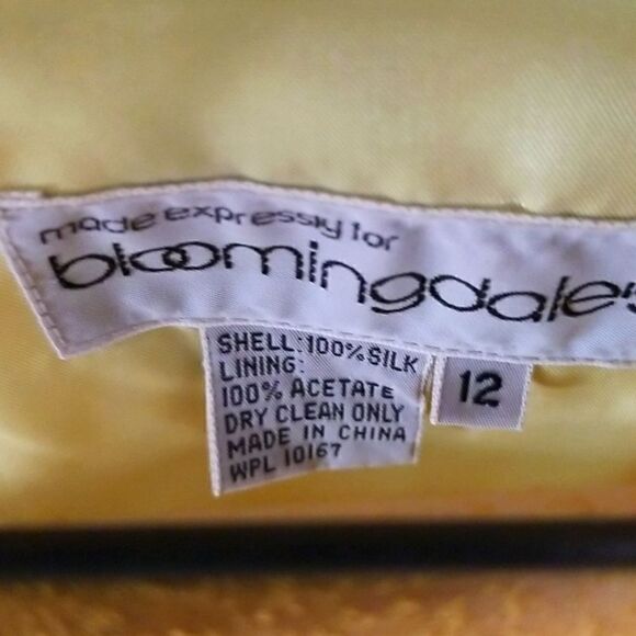 GORGEOUS YELLOW & GOLD & BLACK LEOPARD PRINT DRESS!! NEVER WORN 100% SILK LINING - Picture 13 of 17